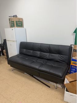 Leather futon