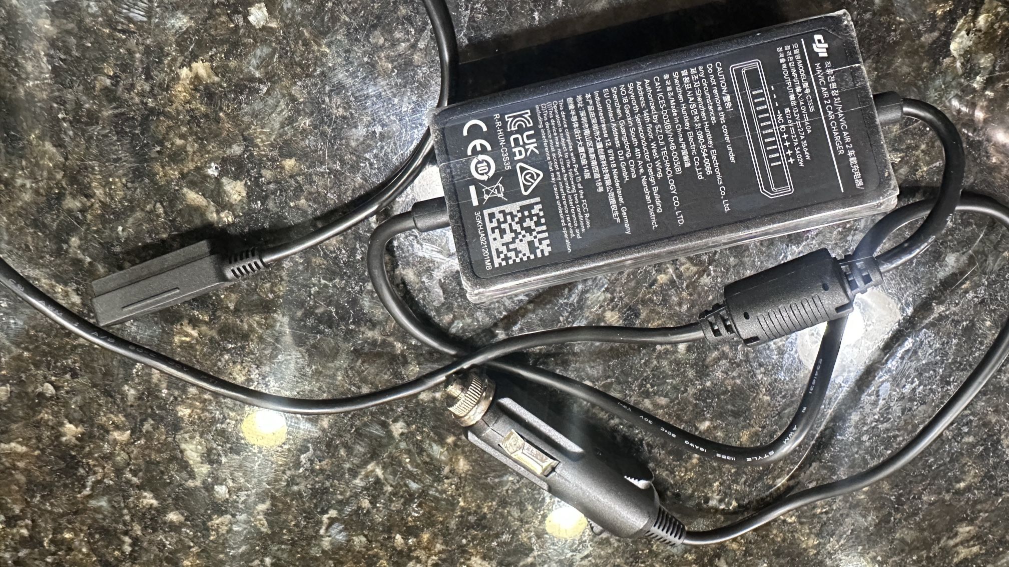DJI Mavic Air/2s/2 - Drone Car Charger