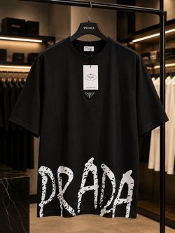 🔥 PRADA Black T-Shirt small to XL – DEAL 3 FOR $100 🔥