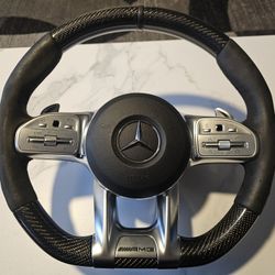 MERCEDES G63 AMG OEM Steering Wheel. Carbon-Fiber