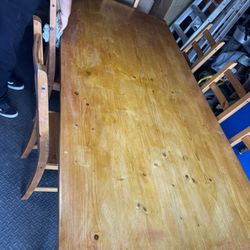  8 Chairs Dining Table Set 