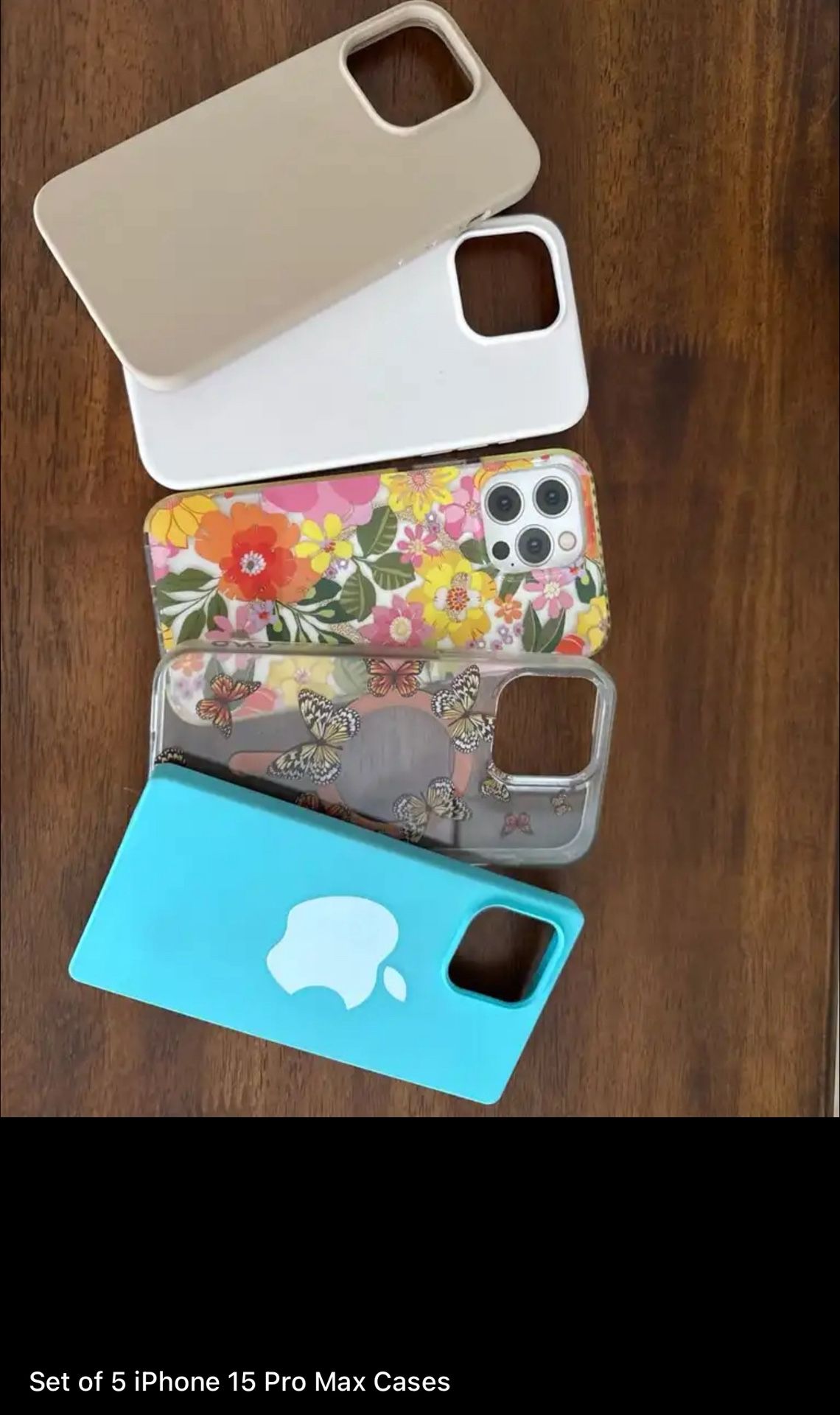 Set of 5 iPhone 15 Pro Max Cases
