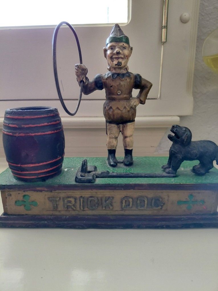 Cast Iron Coin Bank .