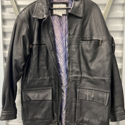 Bill Blass Men's Leather Jacket (very Nice Leather!)