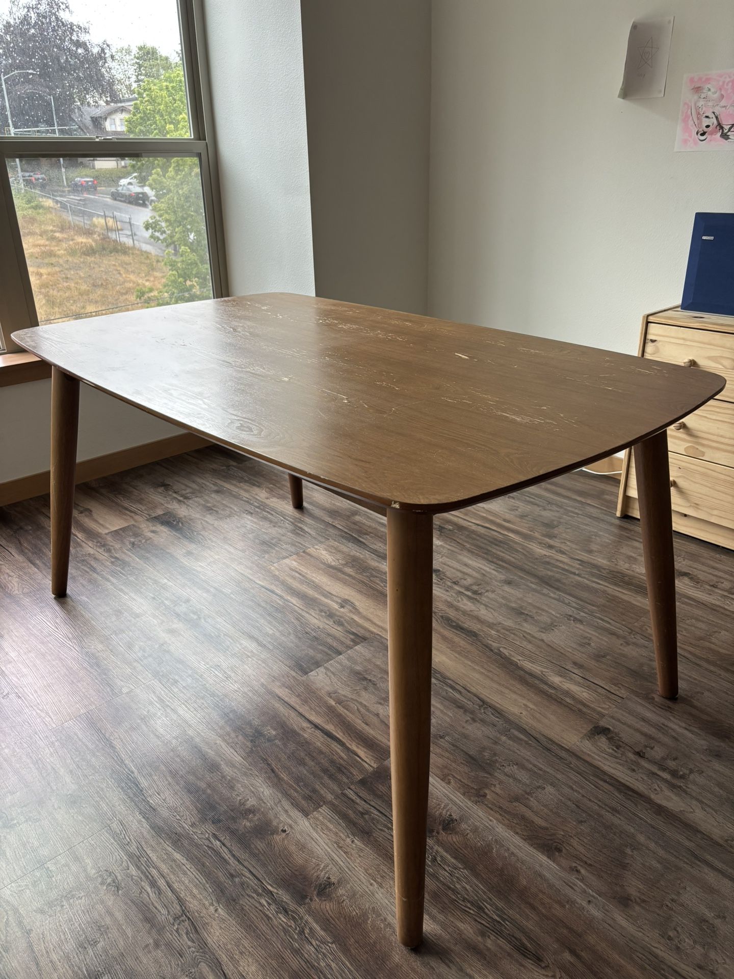 MCM Brown Wood Dining Table