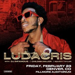 Ludacris At Fillmore Auditorium Tonight 2 Tickets