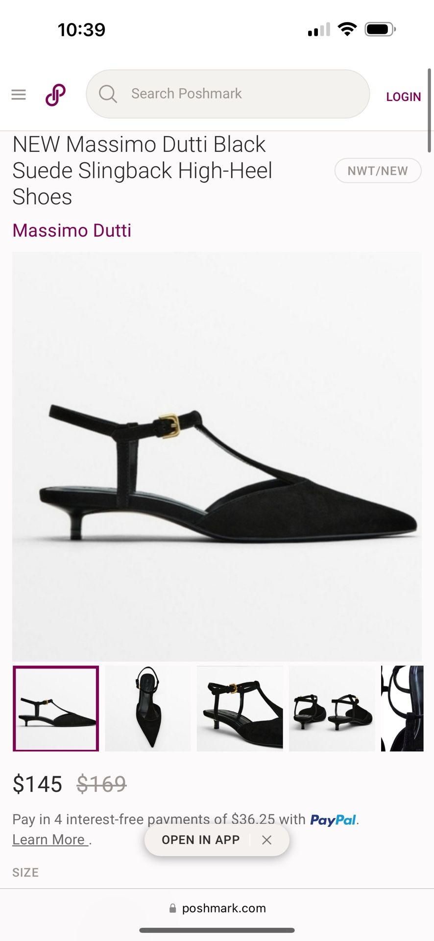 Massimo Dutti Black Heel