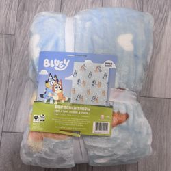 Bluey Valentines Blanket