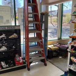 A Frame Ladder 8 Foot Orange