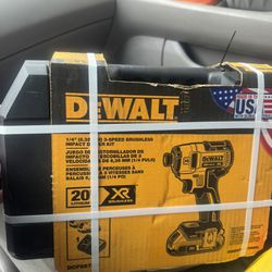 Dewalt XR 20Volt Max Brushless Cordless With 2 Batteries And Charger 