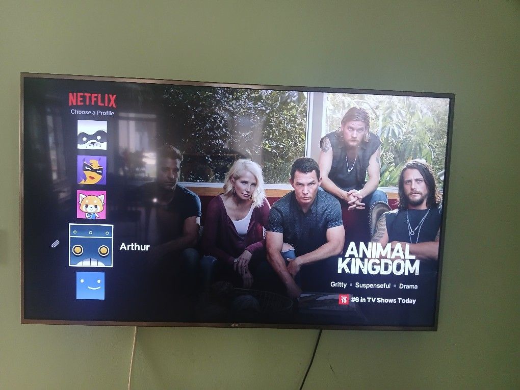 60 Inch LG TV With Wall Mount Bracket
