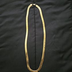 Men's 18kGP Long Herringbone Chain