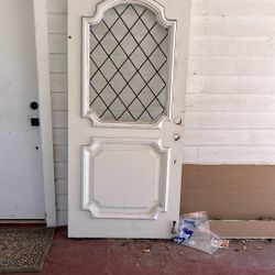 Solid Wood Front Door $100