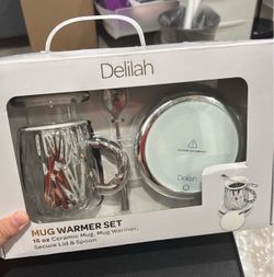 New Mug Warmer Set 15oz with spoon, full set
