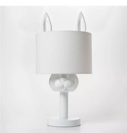 Pillowfort Peek-a-Boo Rabbit White Table Lamp