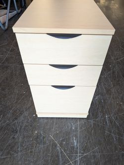 SOLD - Light Wood Office Storage Drawers