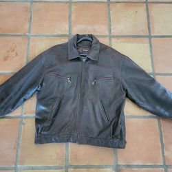 Men's Leather Jacket XL 