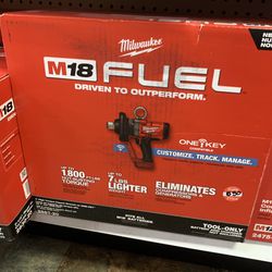 Milwaukee New 1” High Torque Impact Wrench - One Key