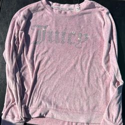 Juicy Cheetah Print Long Sleeve Bedazzled Shirt