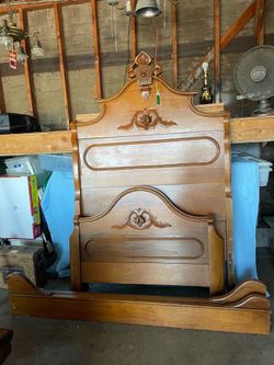 Antique Walnut Bed