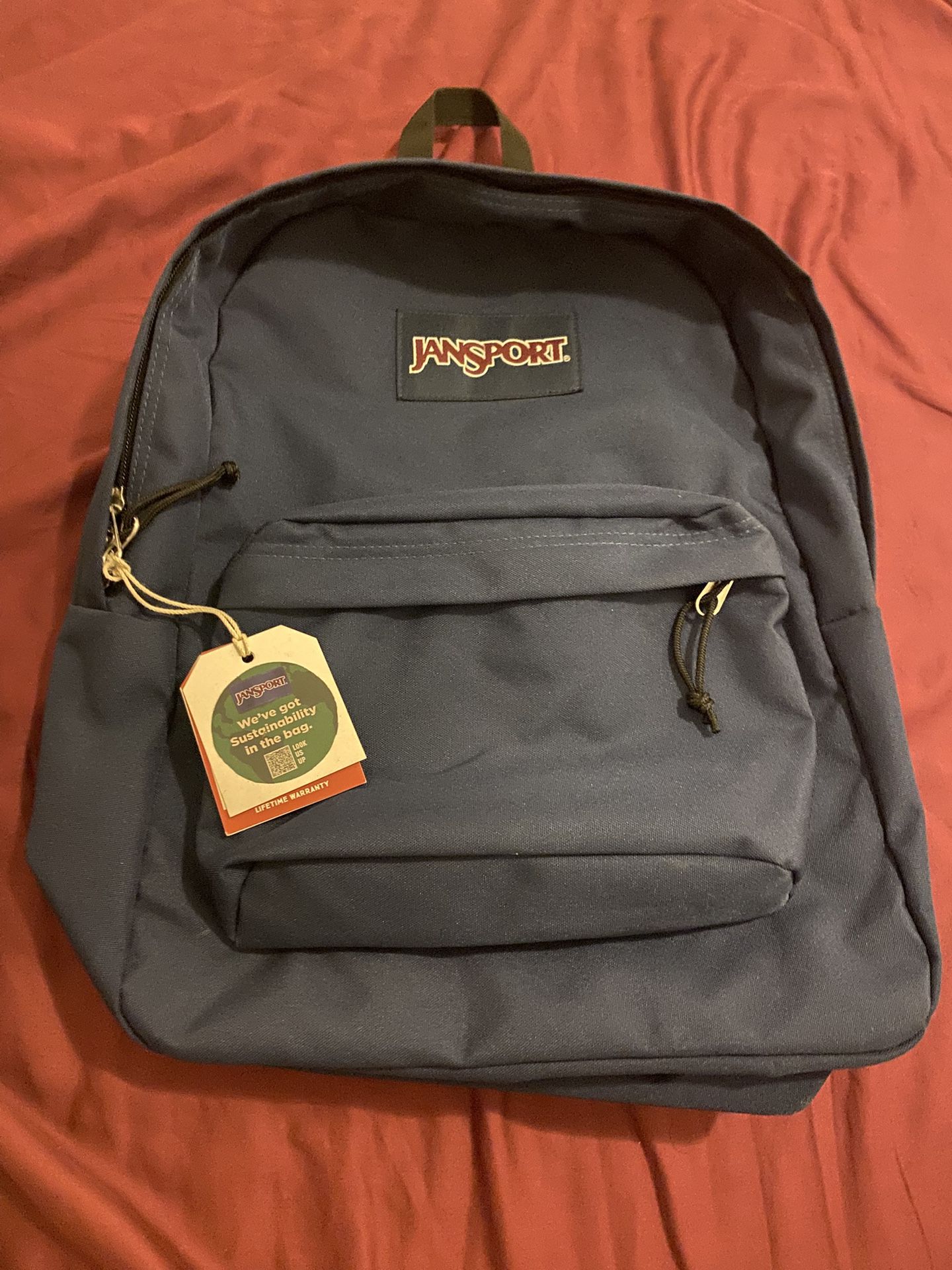 Navy Blue Jansport Backpack