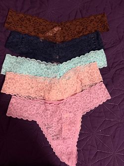 Lace Thong Panties Set of 5