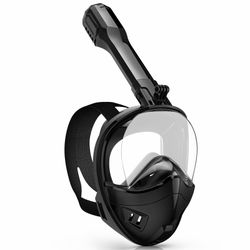 Bid History Full Face Snorkel Mask, Snorkeling Gear For Adults Kids With Latest Dry Top Breathing System And Detachable Camera Mount, With 180 Degree 