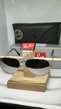 RAY BAN Sunglasses 3025 W3275 55MM SILVER  CRYSTAL SILVER MIRROR AUTHENTIC/100% UV Protection NEW