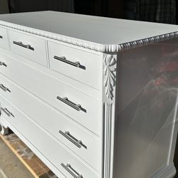 Vintage Ornate Solid Wood Dresser