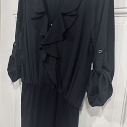 black casual dress
