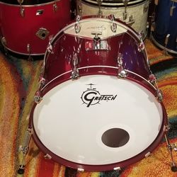 Gretsch 57 Motor City Red Bass Drum. 