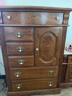 Solid wood walnut Armoire