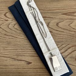 Men Dog Tag Silver Necklace 