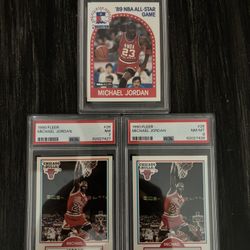 3 Michael Jordan Graded Cards
