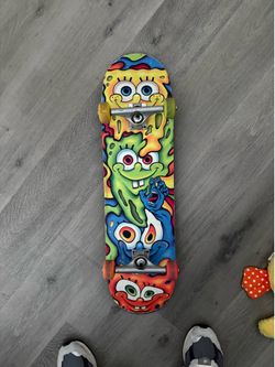 Santa Cruz SpongeBob melt 8.5 skate board full build
