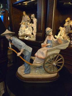 Lladro "Rickshaw Rude". at Bussey's flea market booths P115 and P116