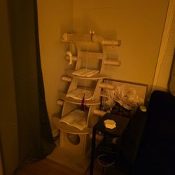 Modern Wooden Cat Tree