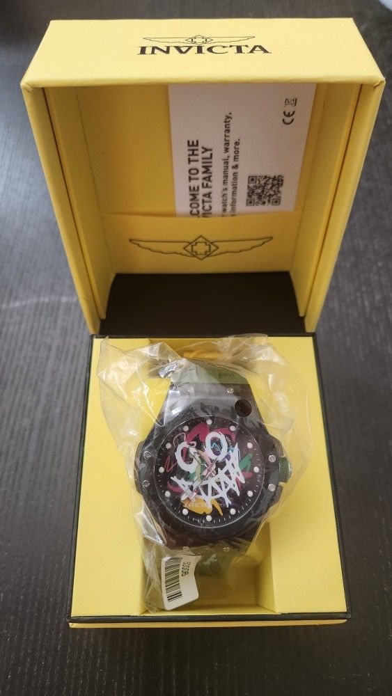 50006 - INVICTA Sea Base Men 45mm Plastic Transparent Black+Iridescent dial PC21 Quartz #22 Watch