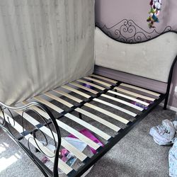 Full Metal Bed Frame Headboard 