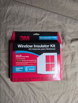 3M - Window Insulator Film Kit Covers 5 Windows 3 ft x 5 ft