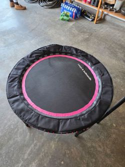leaps and rebounds mini fitness trampoline