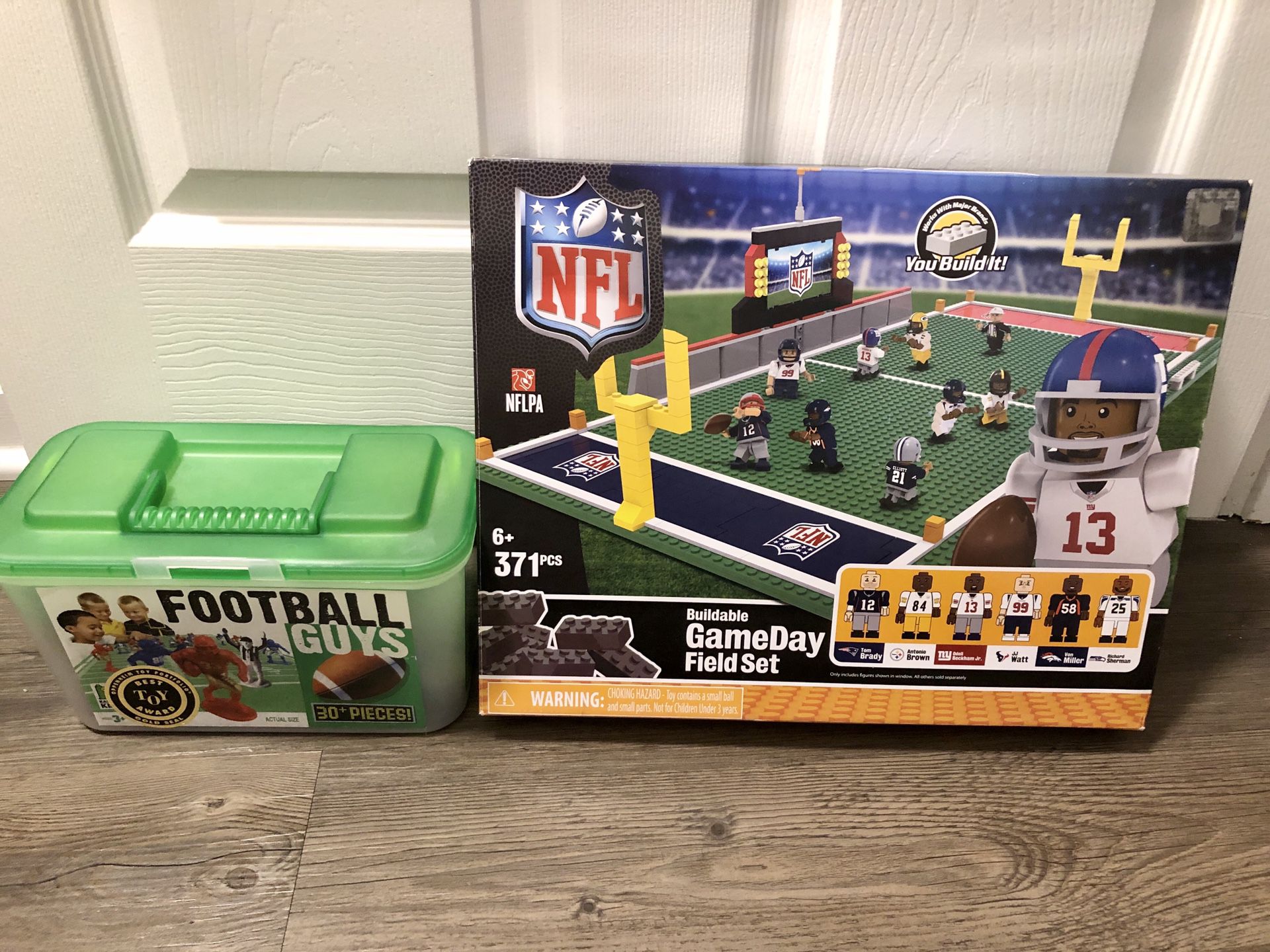 NFL Lego set and Exclusive College Football Hall of Fame football set
