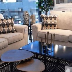 ❗Abinger Natural Living-room-sets ❗Sofa And Lovesat 