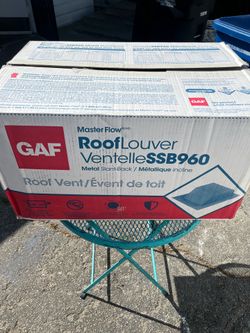 60 sq. in. NFA Aluminum Slant Back Roof Louver Static Vent in Black (Carton of 8)