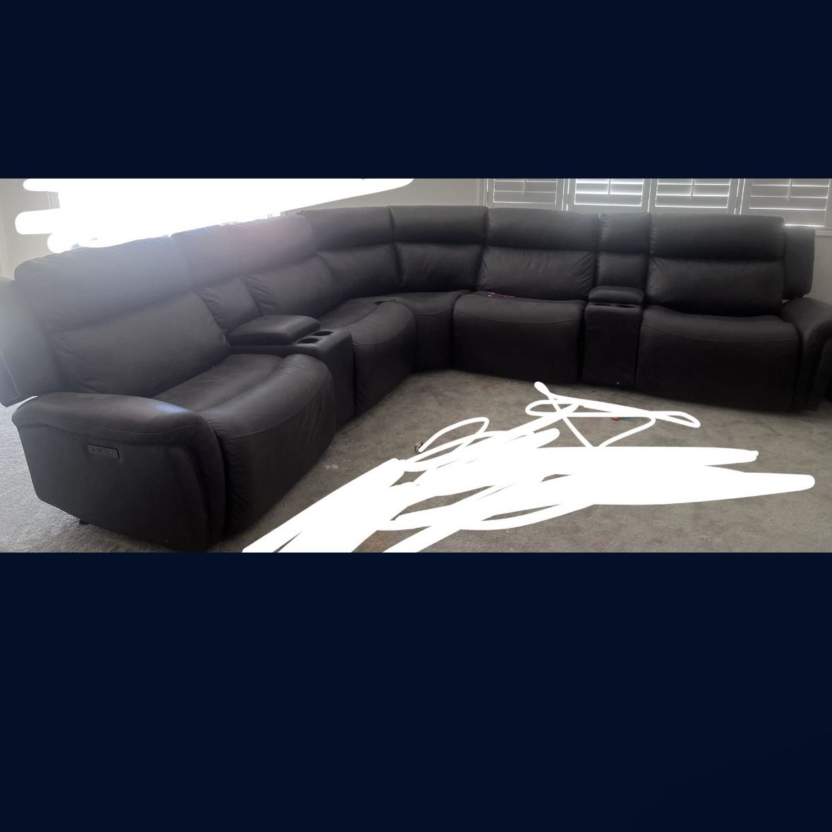 Grey Sectional With Reclining Seats