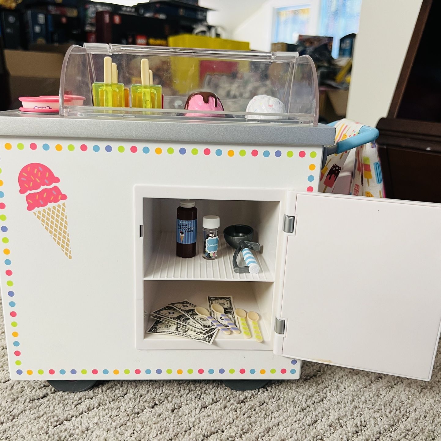 American girl on sale ice cream cart