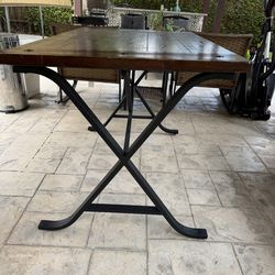 Table with iron