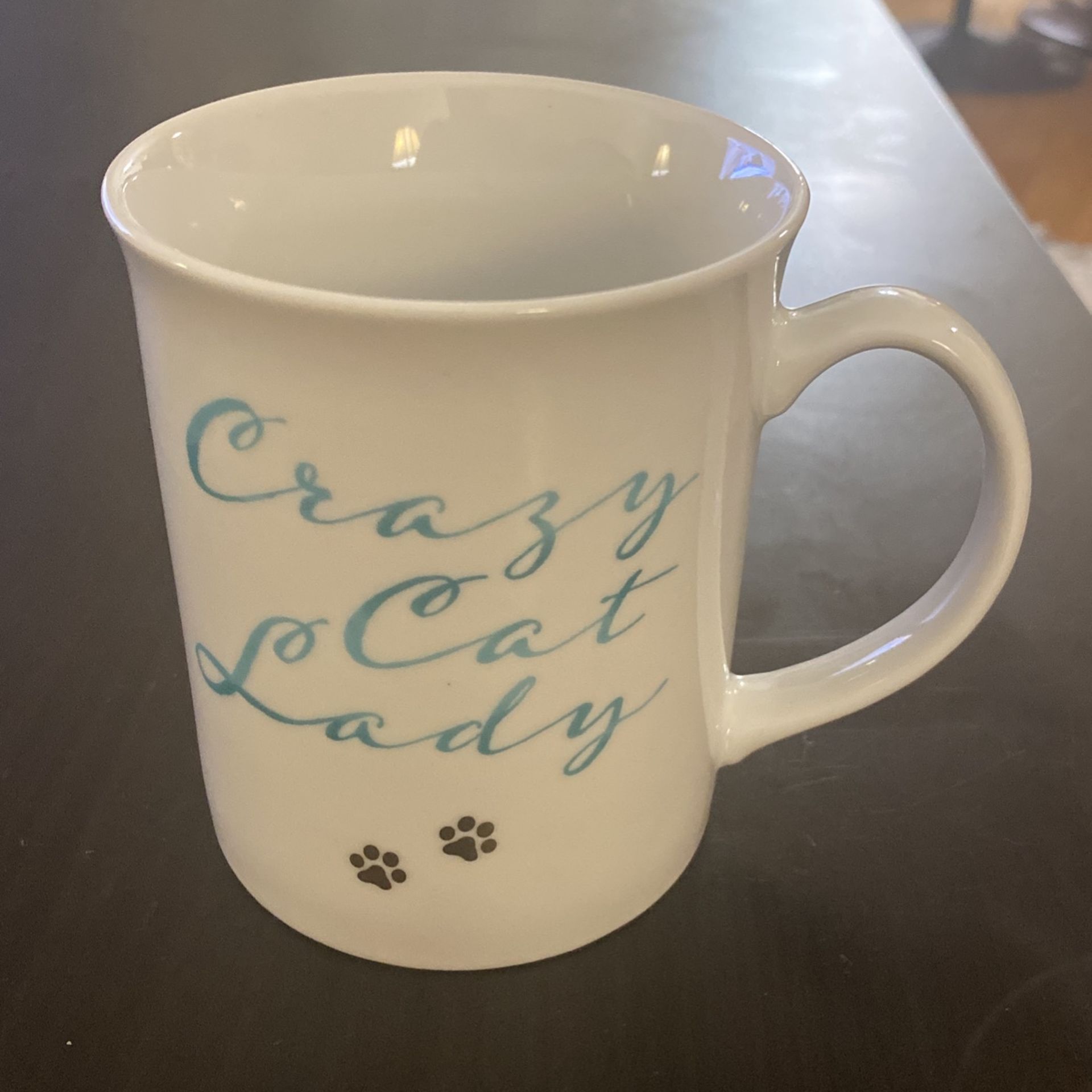 White Ceramic Crazy Cat Lady Coffee Mug