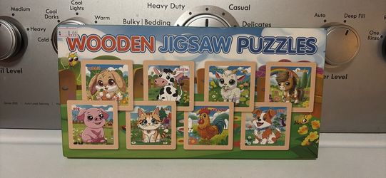 NIB 8- 9 Piece Wooden Puzzles
