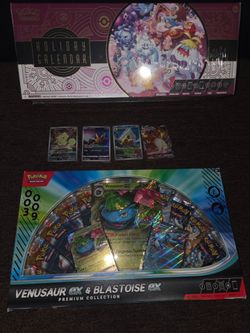 Pokémon card lot charizard pikachu calender venasour